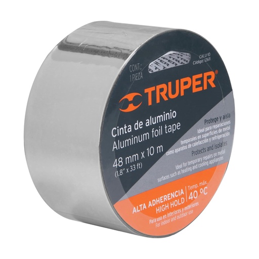[CALU-10] Cinta de aluminio de 48mmx10 m