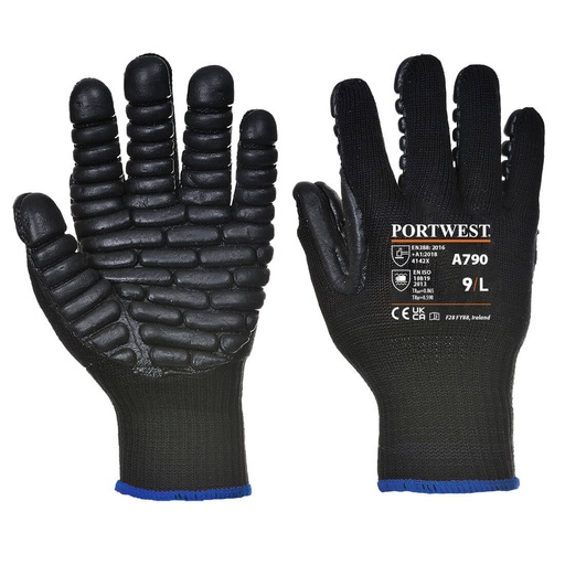 [5036108178711] Guante antivibración Negro